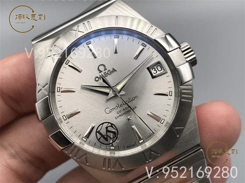 VS厂欧米茄星座复刻表对比正品评测-8500一体机功能对版-复刻表