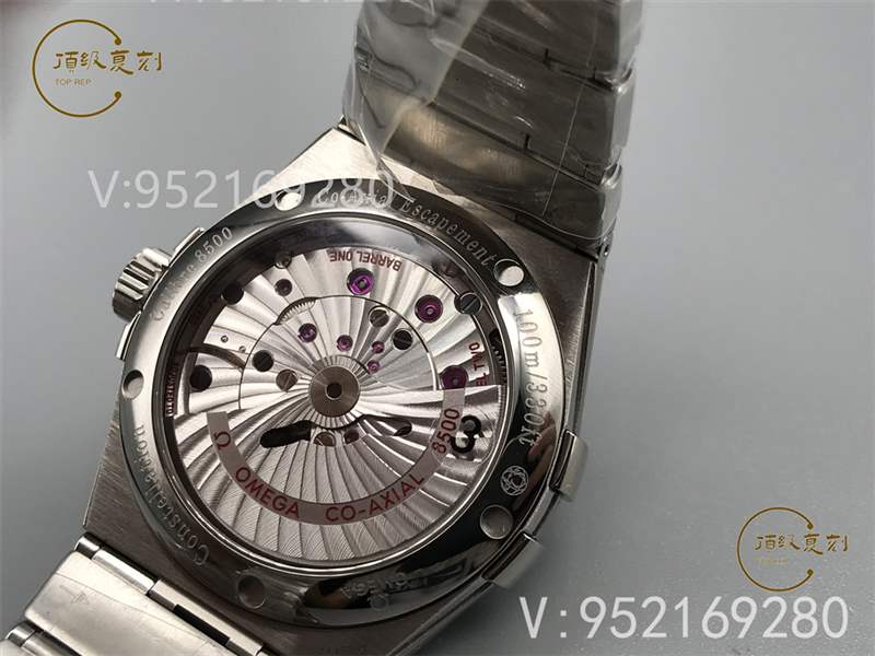 VS厂欧米茄星座复刻表对比正品评测-8500一体机功能对版-复刻表