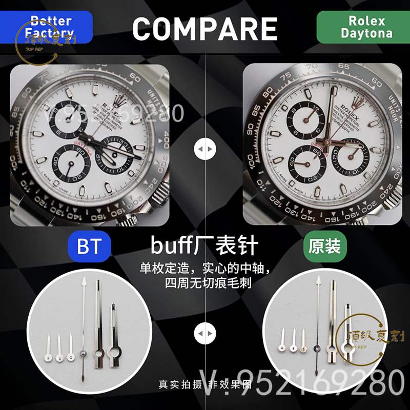 BT厂劳力士4130机芯迪通拿对比正品怎么样,还值得买吗-复刻表