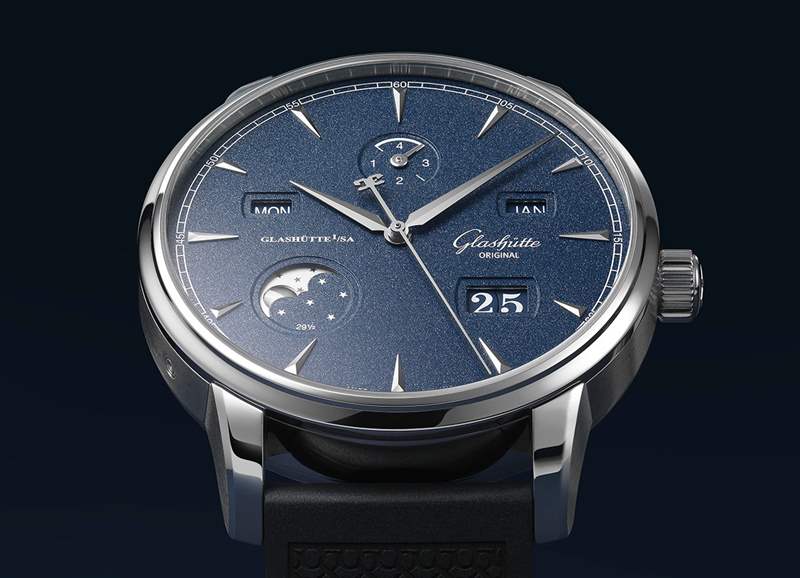 隆重推出:格拉苏蒂原创 Senator Excellence Perpetual Calendar Bucherer “蓝色版本”腕表-复刻表
