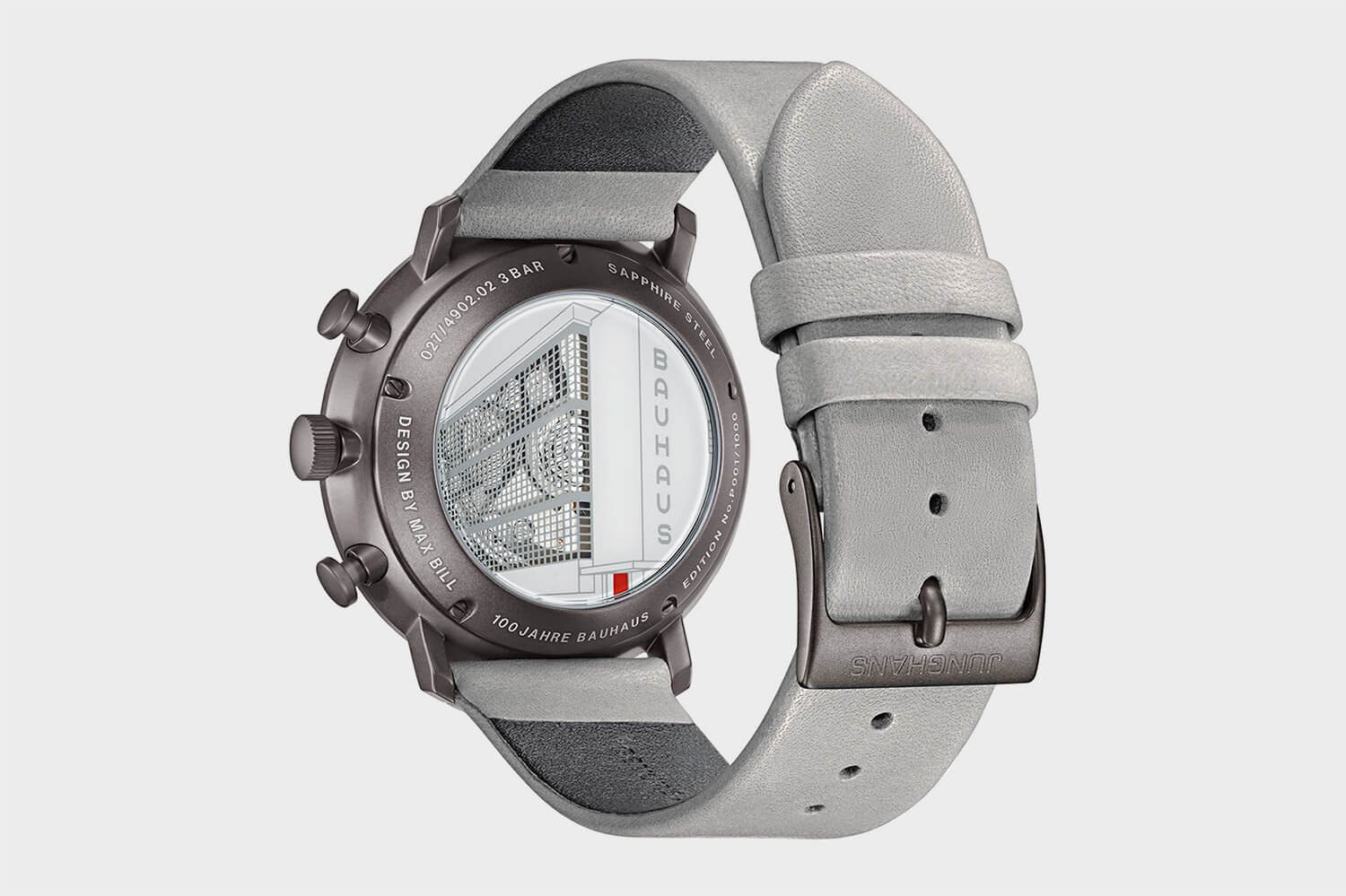 包豪斯Junghans Max Bill Chronoscope 100 Jahre Bauhaus 手表-复刻表