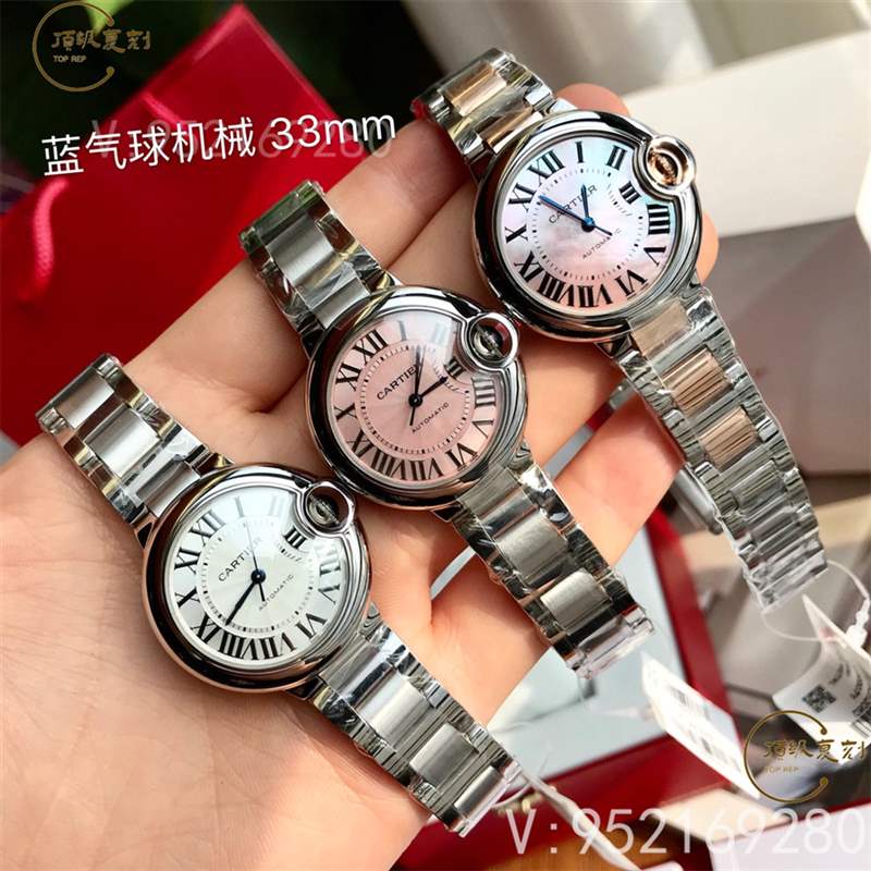 原单卡地亚蓝气球33mm/36mm女表搭载瑞士2671机械机芯-复刻表