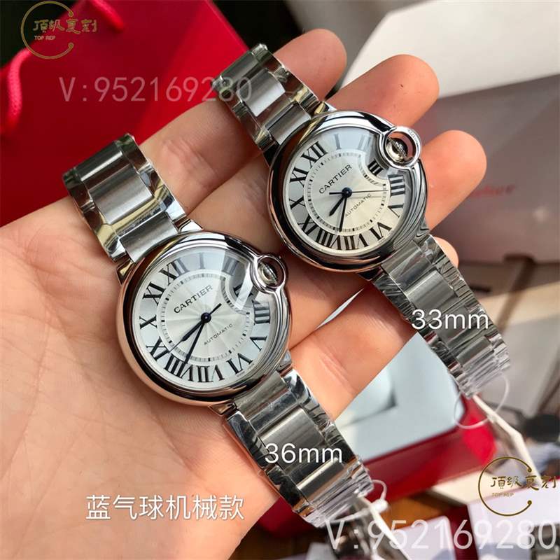 原单卡地亚蓝气球33mm/36mm女表搭载瑞士2671机械机芯-复刻表