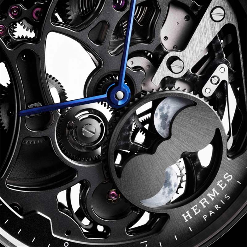 HERMèS爱马仕的华丽双月|最新Slim d'Hermès Squelette Lune-复刻表
