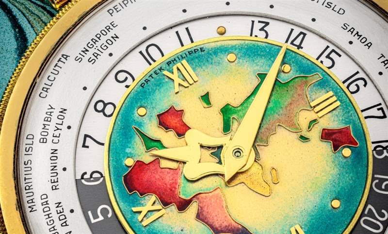 瑰宝现身拍卖会! 百达翡丽605「Heures Universelles」18K黄金世界时间怀表-复刻表
