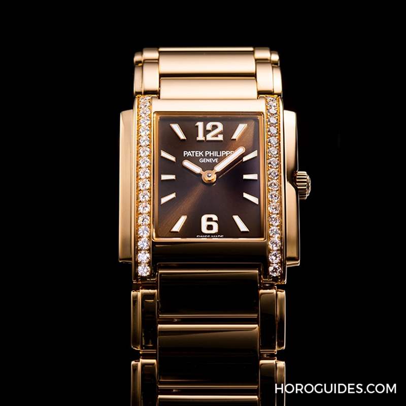 腕上的金箔Chocolate|PATEK PHILIPPE Twenty~4镶钻女表-复刻表