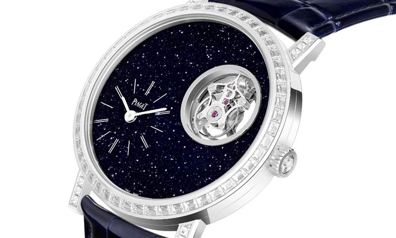 PIAGET Altiplano超薄新作奇幻亮相|砂金石面盘飞行陀飞轮限量款镶钻腕表-复刻表