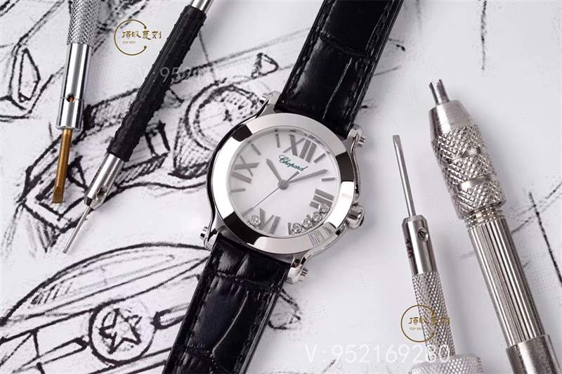 璀璨萧邦:ZF厂萧邦Happy Diamonds快乐的钻石石英表对比正品-复刻表