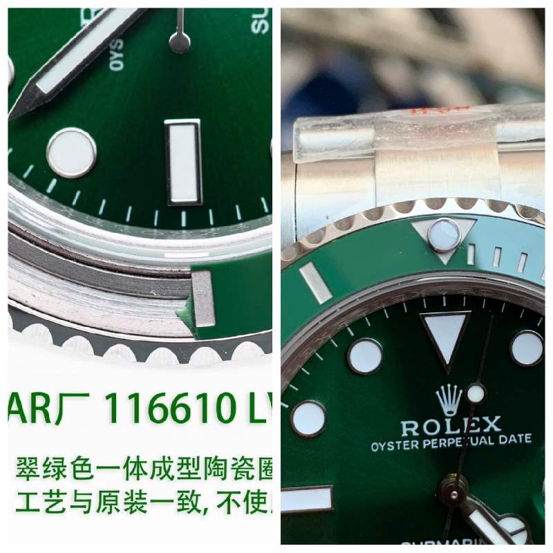 AR厂劳力士v3版绿水鬼复刻做工怎么样,对比正品一眼假吗-复刻表