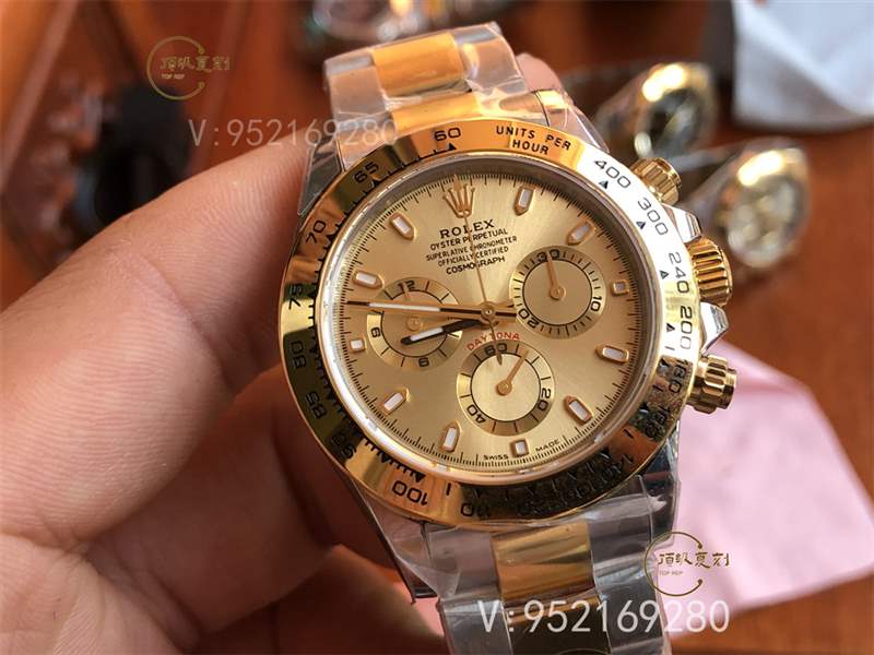 N厂复刻劳力士迪通拿m116503间金金盘做工怎么样,内附实拍图-复刻表