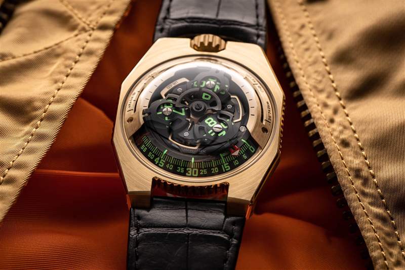 瑞士小众机械表Urwerk UR-100 黄金版-复刻表