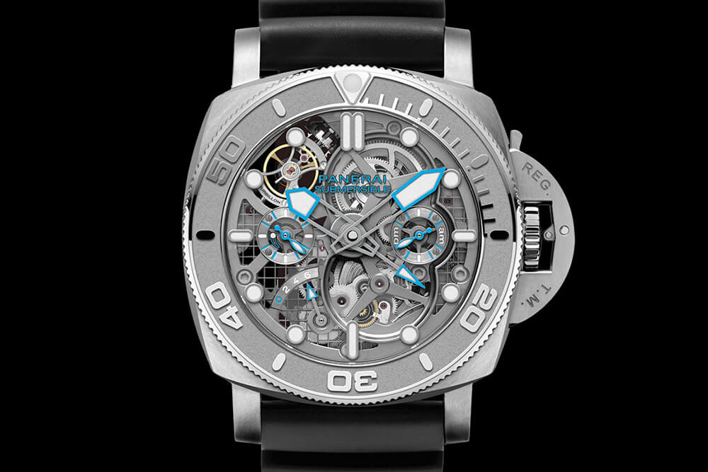 沛纳海潜水式 Ecopangaea Tourbillon GMT Mike Horn Edition