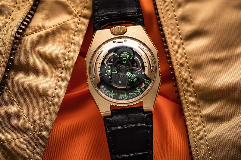 瑞士小众机械表Urwerk UR-100 黄金版-复刻表