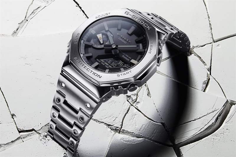 Casio 2022 GM-B2100 價錢 介紹 Casio 2022最新GM-B2100|全钢「农家橡树」炼成-复刻表