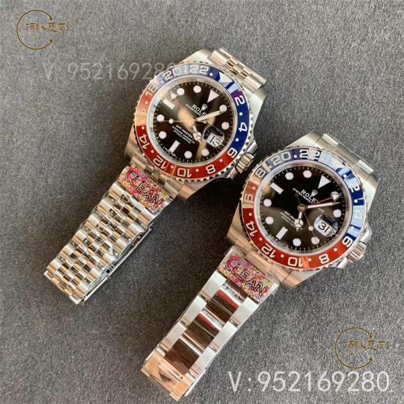 C厂(Clean厂)劳力士格林尼治可乐圈复刻表m126710对比正品怎么样-复刻表