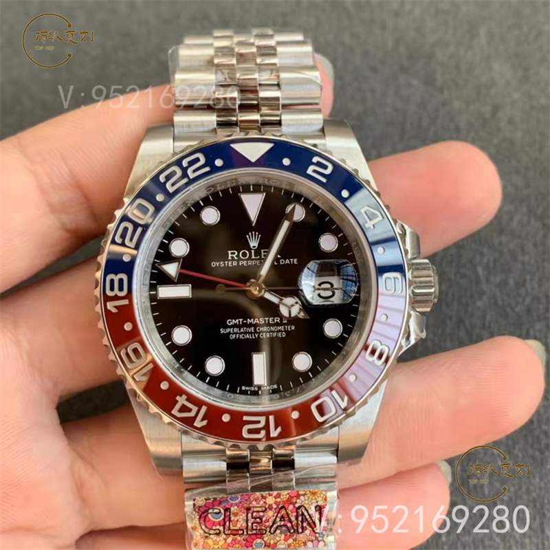 C厂(Clean厂)劳力士格林尼治可乐圈复刻表m126710对比正品怎么样-复刻表