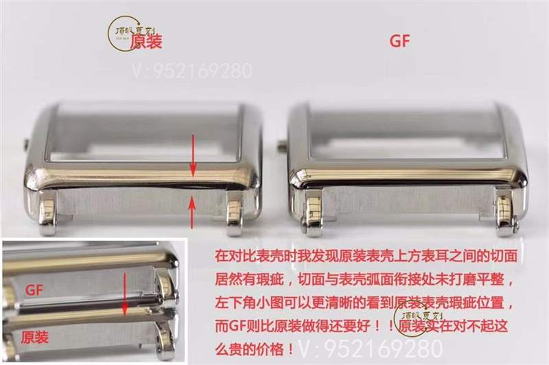 GF厂法穆兰(法兰克穆勒)6002石英女士复刻表真假对比-复刻表