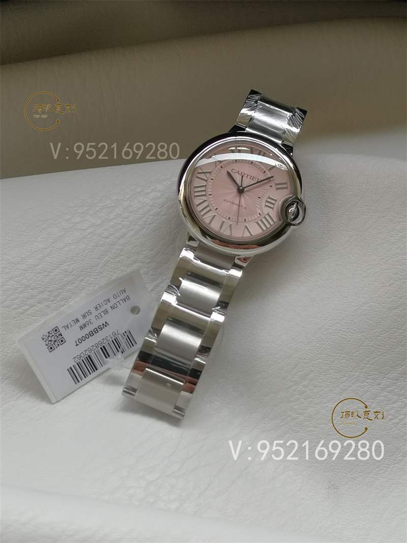V6厂蓝气球-V6厂卡地亚36mm粉色蓝气球W6920041复刻表做工怎么样-复刻表