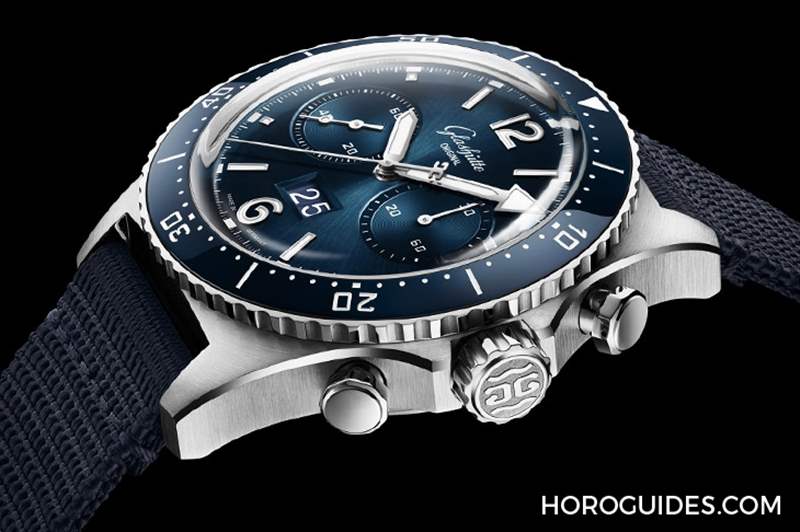 GLASHüTTE ORIGINAL - 蓝面、蓝陶瓷圈打头阵！ Glashütte Original SeaQ系列首次搭载计时功能