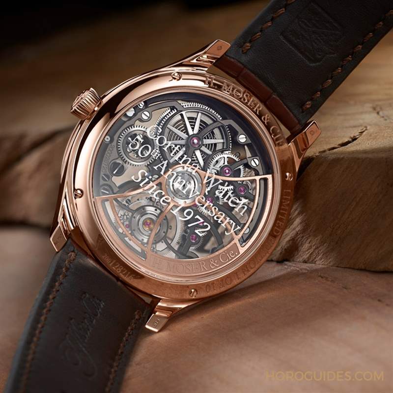 贺高登钟表50周年！ H. Moser & Cie.勇创者圆柱陀飞轮镂空纪念腕表限量发行