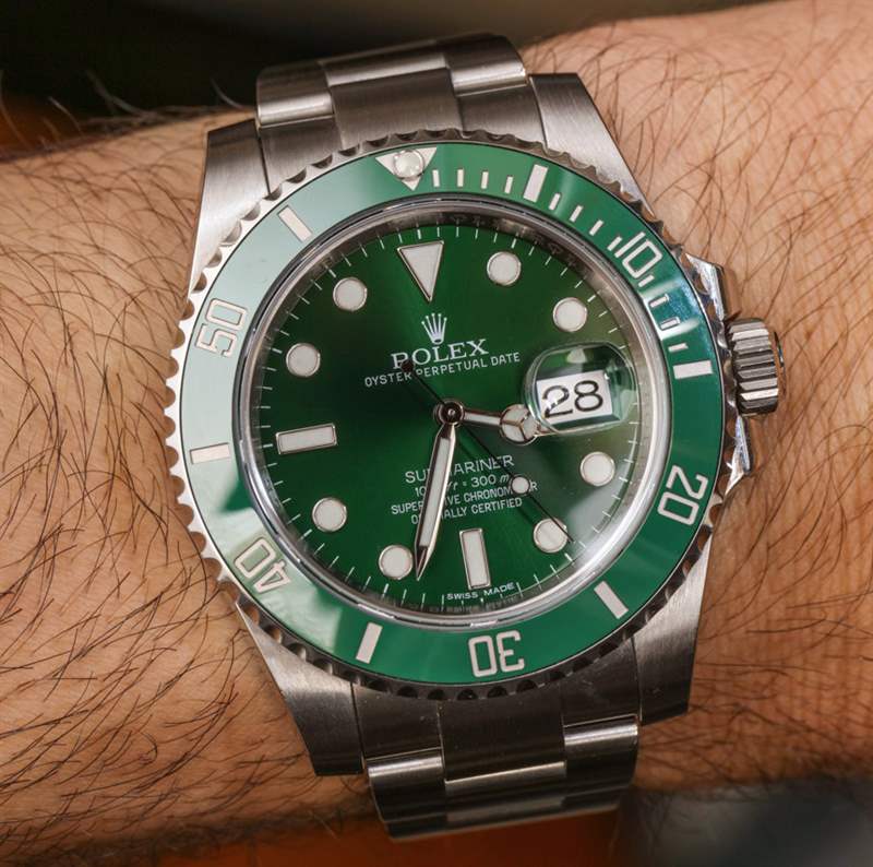 劳力士Submariner 116610LV在绿色手表评论-复刻表