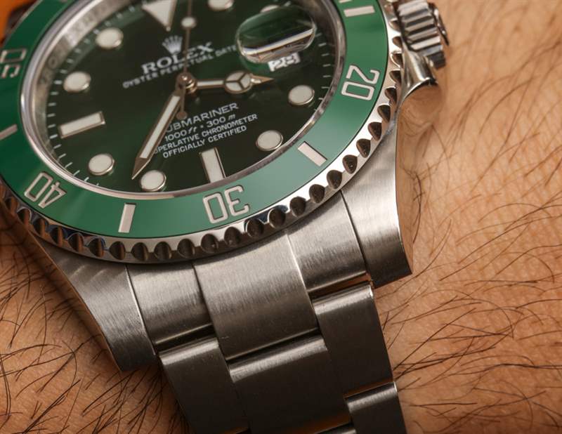 劳力士Submariner 116610LV在绿色手表评论-复刻表