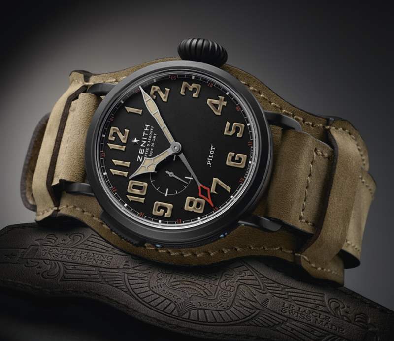真力时Pilot Montre d'Aeronef Type 20 GMT 1903手表庆祝莱特兄弟-复刻表