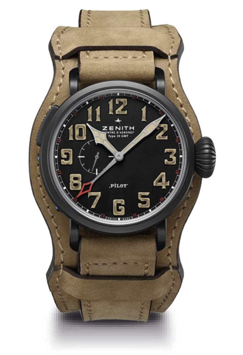真力时Pilot Montre d'Aeronef Type 20 GMT 1903手表庆祝莱特兄弟-复刻表