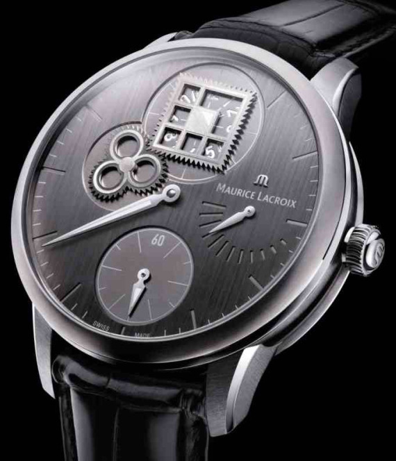 Maurice Lacroix Masterpiece Regulateur Roue Carree Watch 莫里斯·拉克鲁瓦(Maurice Lacroix)杰作调节鲁?!たɡ锸直?复刻表