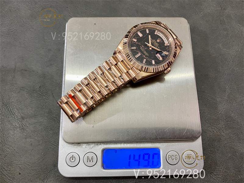 GS厂新品劳力士配重壳DD星期日历型做工怎么样,重量对版吗-复刻表