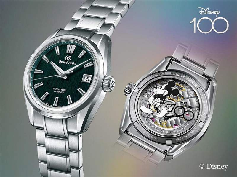 2023年为Disney迪士尼的100周年里程碑，GRAND SEIKO特别推出一款以SLGH011为基础、限量100只的纪念表。 （GRAND SEIKO）