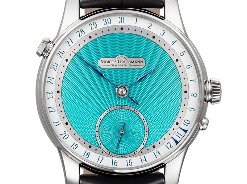 Moritz Grossmann推出Date Turquoise小三针日历腕表:绿松石色玑镂纹表盘 Moritz Grossmann推出Date Turquoise小三针日历腕表:绿松石色玑镂纹表盘-复刻表