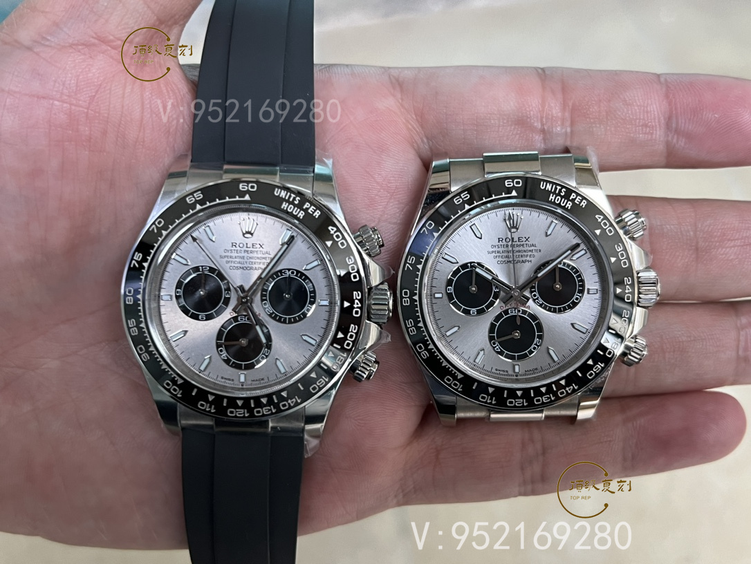 Clean厂C厂复刻新款劳力士4131机芯水泥灰迪M126519手表对比正品怎么样-复刻表