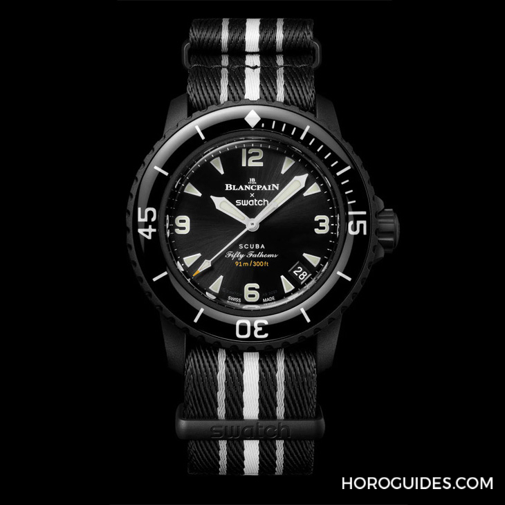 SWATCH - 太惊喜！更贴近五十噚腕表神韵的黑色调Blancpain × Swatch联名表款「Ocean of Storm」现身