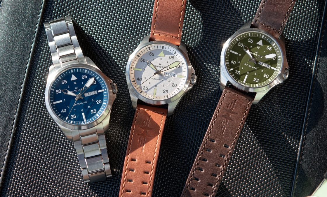 HAMILTON - 设计微调、新增尺寸，HAMILTON Khaki Aviation Pilot系列七款新作再现军风