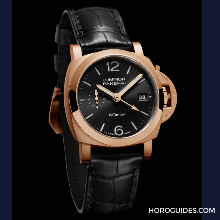 PANERAI - 以Goldtech贵金属材质入作！ PANERAI Luminor Quaranta BiTempo腕表再添一延伸新作PAM01641