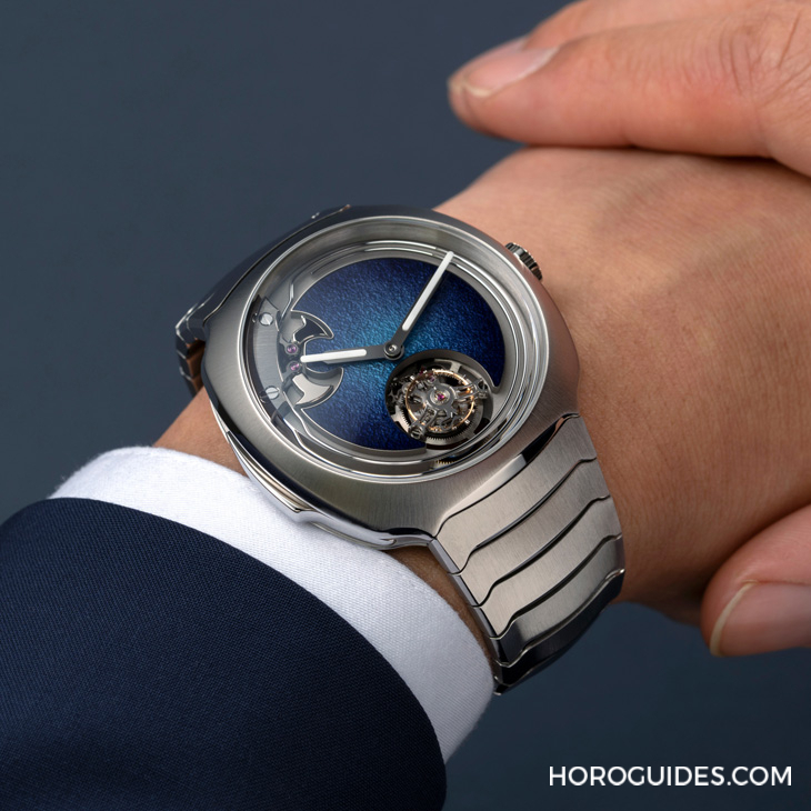 H. MOSER & CIE - 大明火珐瑯烟燻面加身，亨利慕时三问疾速者三问报时陀飞轮蓝色珐瑯概念腕表夺目登场