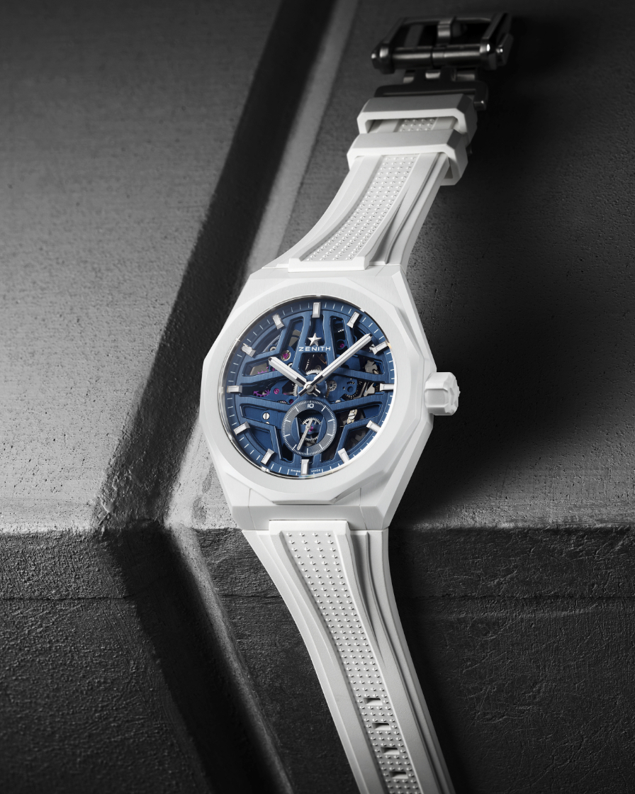 真力时新品Defy Skyline Skeleton陶瓷夏日白手表-复刻表