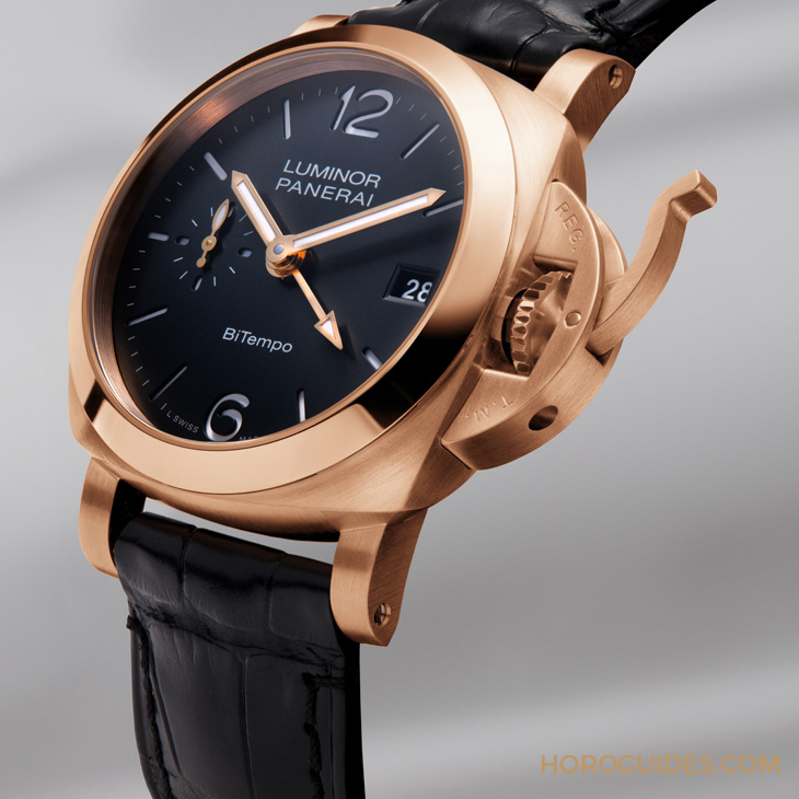 PANERAI - 以Goldtech贵金属材质入作！ PANERAI Luminor Quaranta BiTempo腕表再添一延伸新作PAM01641