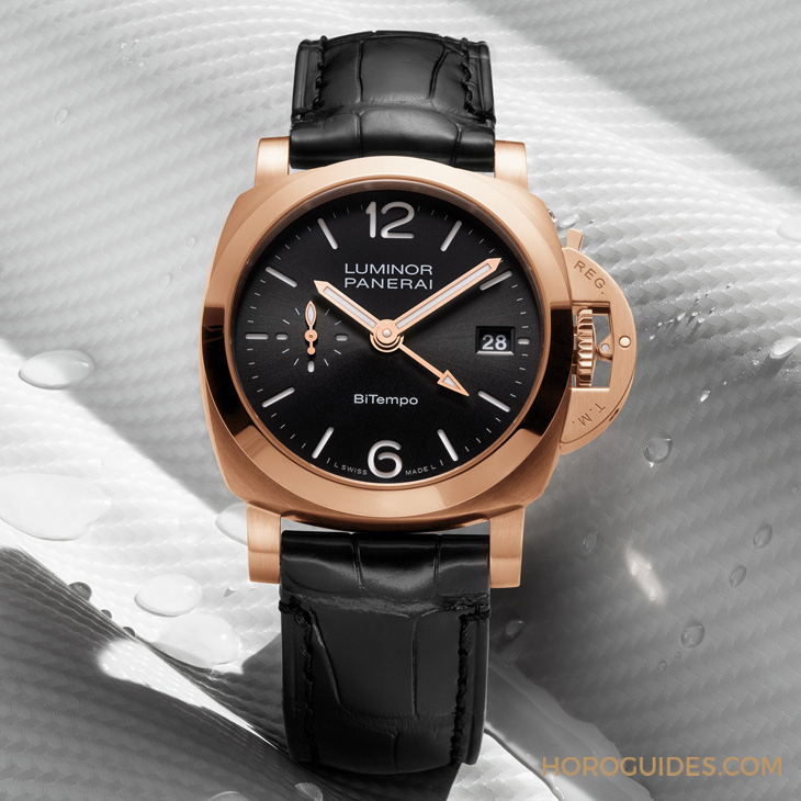 PANERAI - 以Goldtech贵金属材质入作！ PANERAI Luminor Quaranta BiTempo腕表再添一延伸新作PAM01641