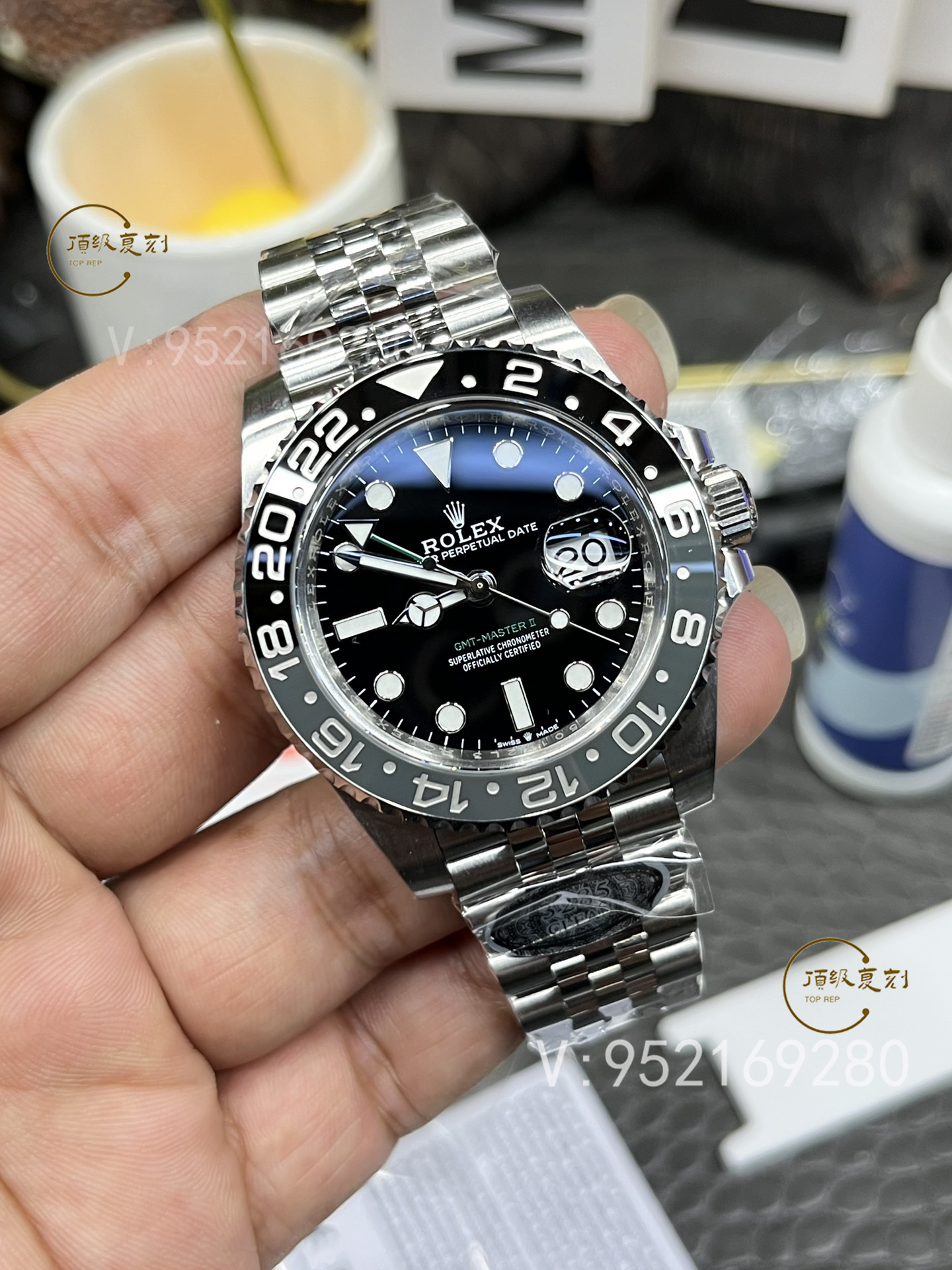 C厂Clean厂劳力士格林尼治黑灰皮蛋圈GMT小绿针腕表详细评测-复刻表