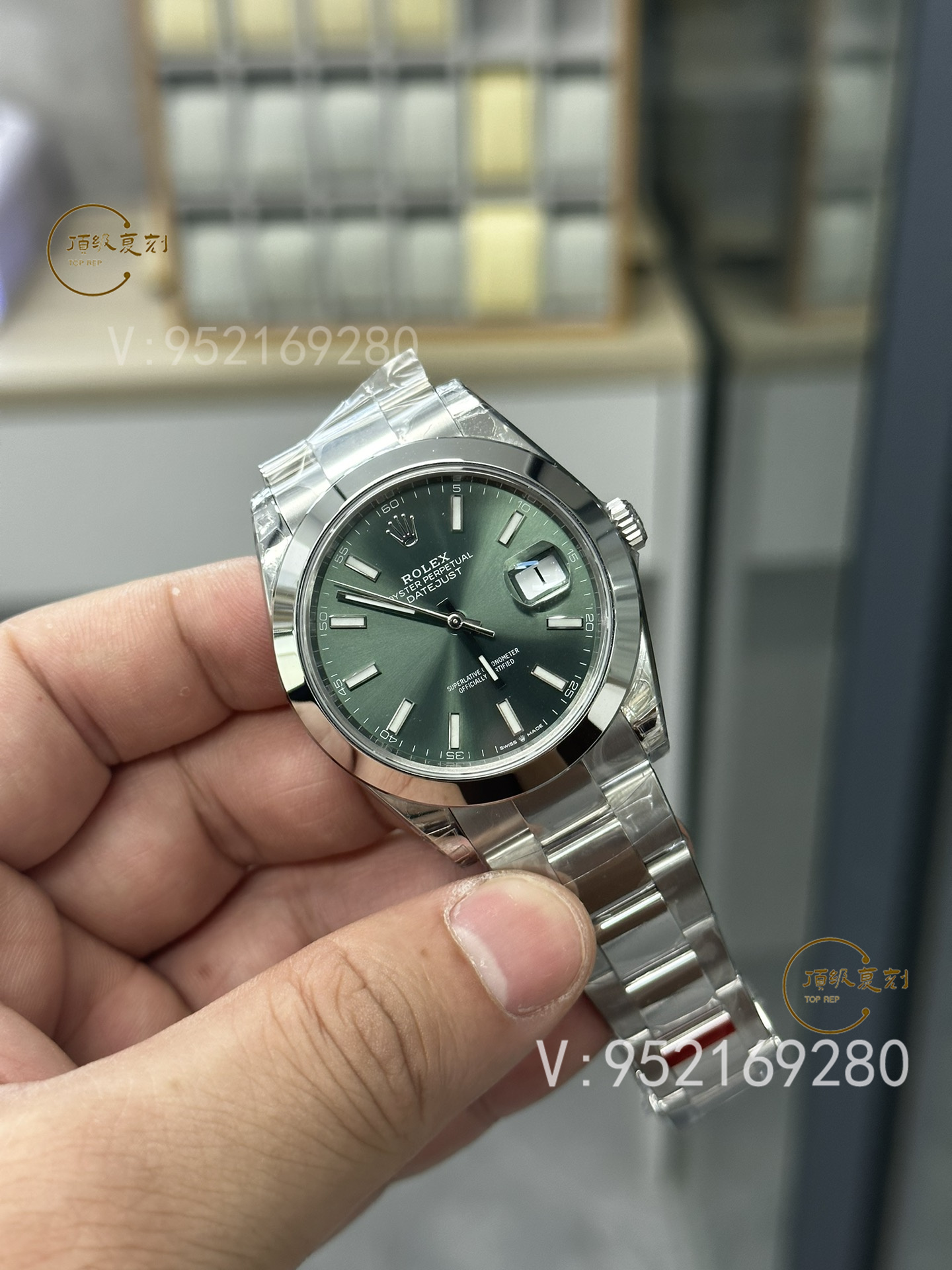 VS厂劳力士日志系列3235薄荷绿腕表:色彩与工艺的双重革新-复刻表