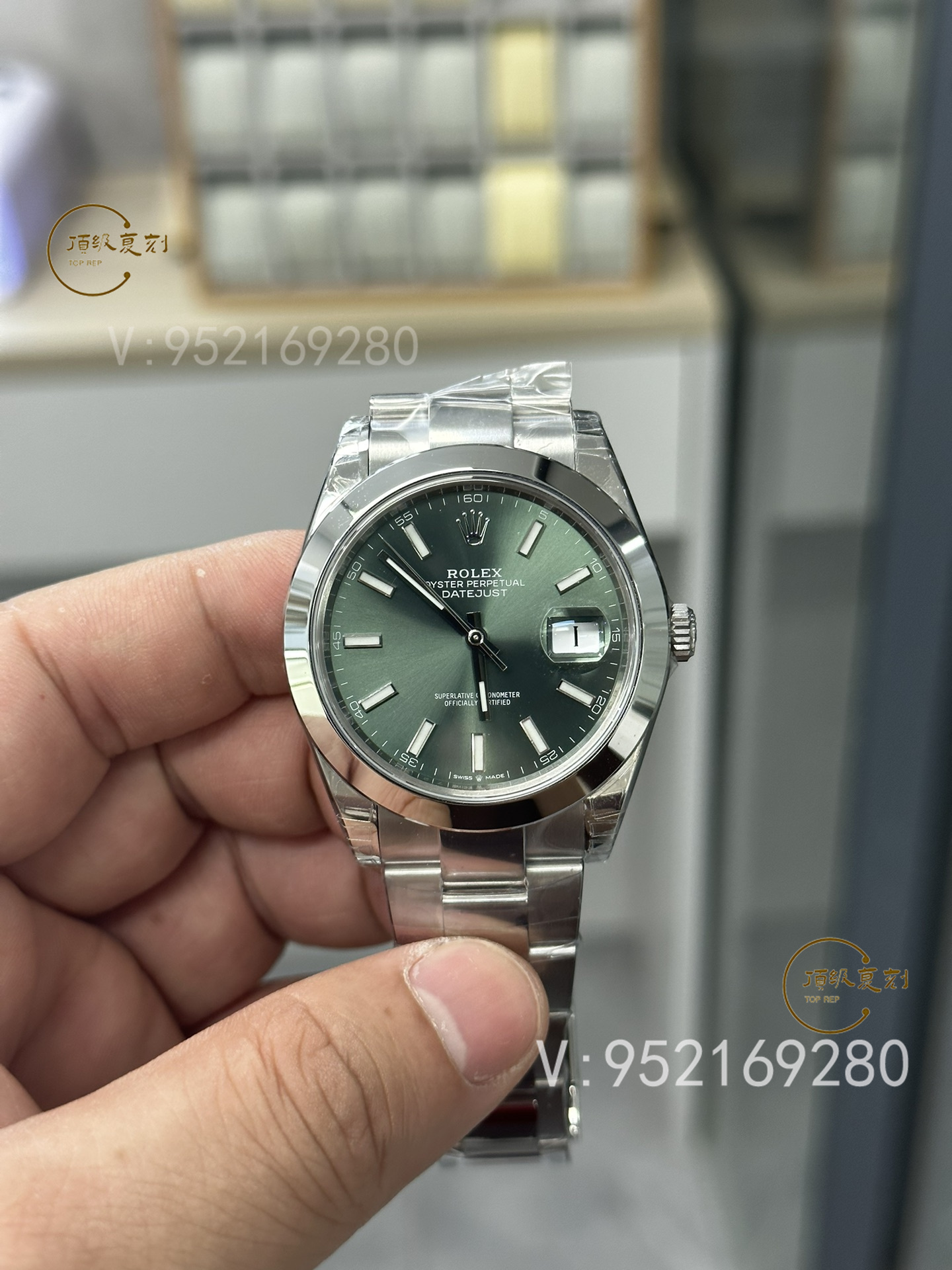 VS厂劳力士日志系列3235薄荷绿腕表:色彩与工艺的双重革新-复刻表