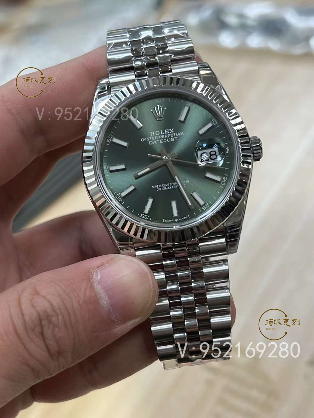VS厂劳力士日志系列3235薄荷绿腕表:色彩与工艺的双重革新-复刻表